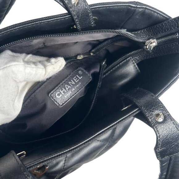 💎✨BEAUTIFUL✨💎AUTHENTIC CHANEL Tote Bag Black - Picture 13 of 16